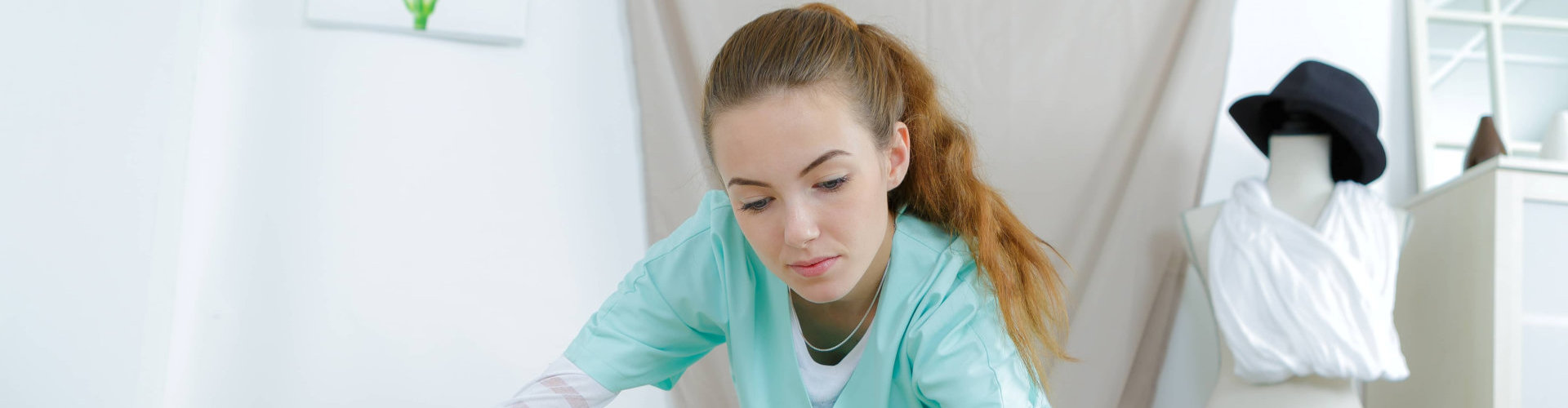 caregiver cleaning